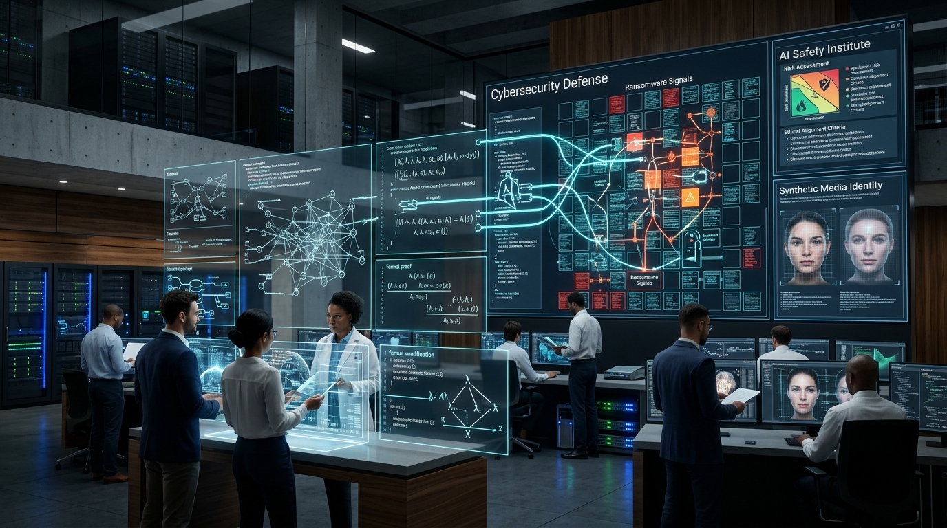 Abstract technology pattern representing AI systems integration