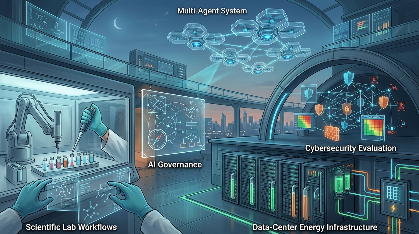 Abstract technology pattern representing AI institutional integration