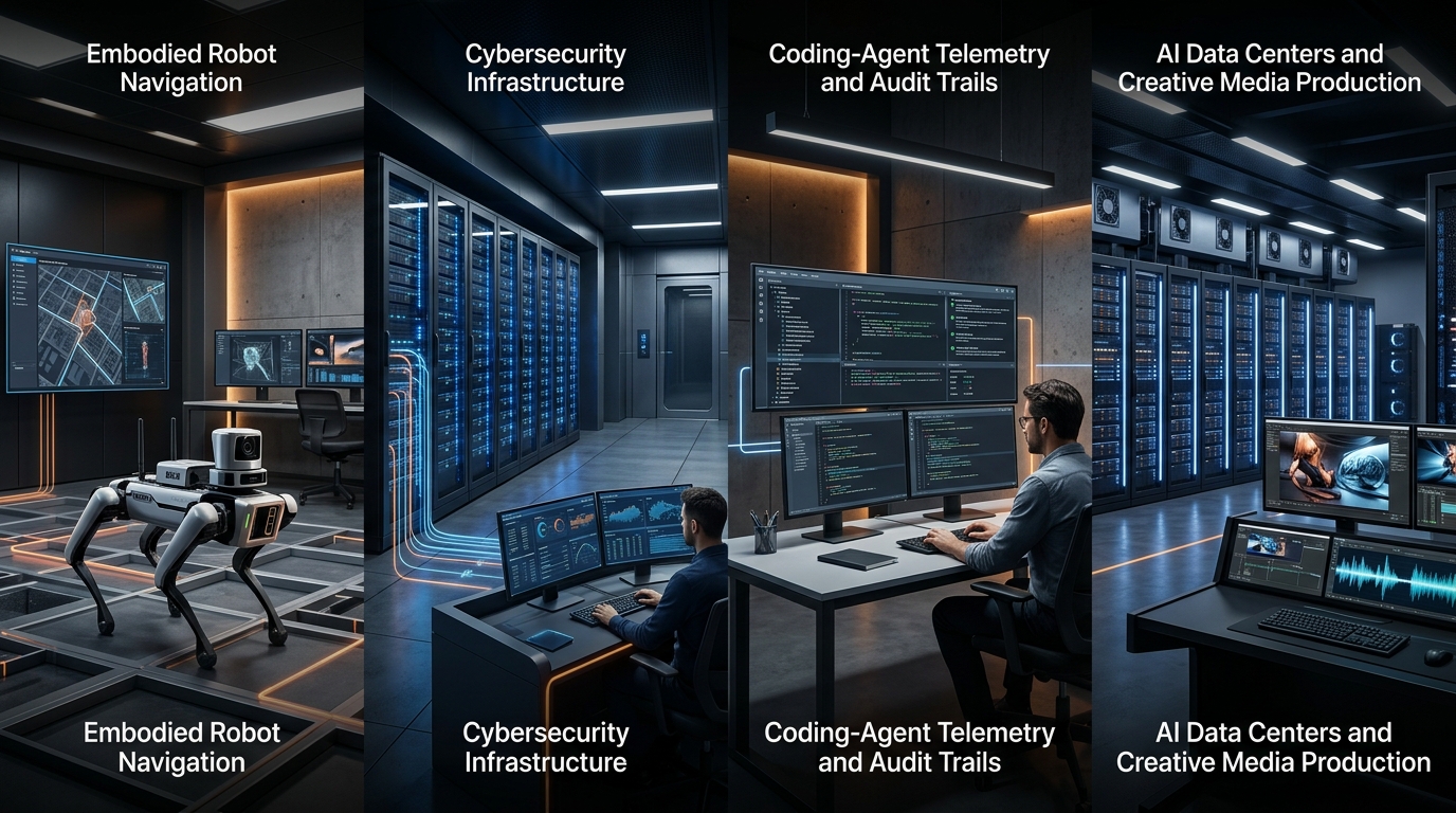 Abstract tech pattern representing AI deployment and infrastructure.