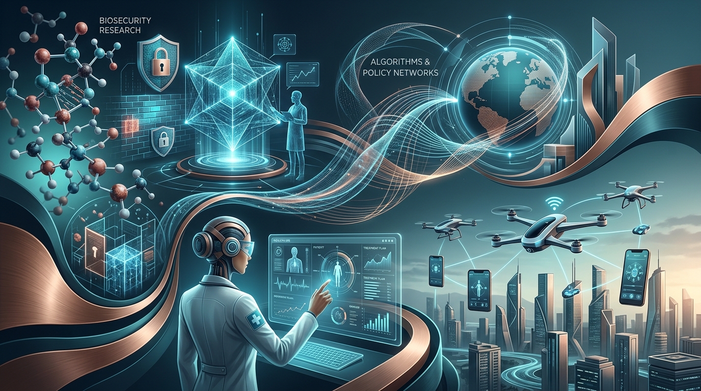 Abstract tech pattern representing AI guardrails and deployment infrastructure