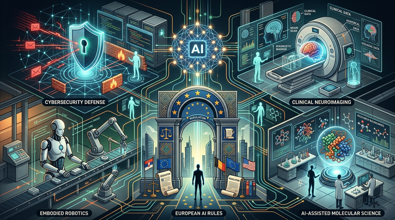Abstract technology pattern representing AI boundaries and agentic systems